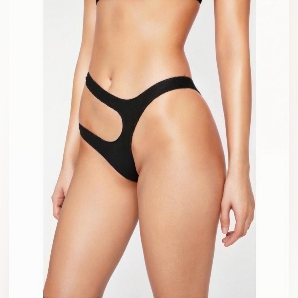 Dolls Kill Black Freya Bikini Bottoms
